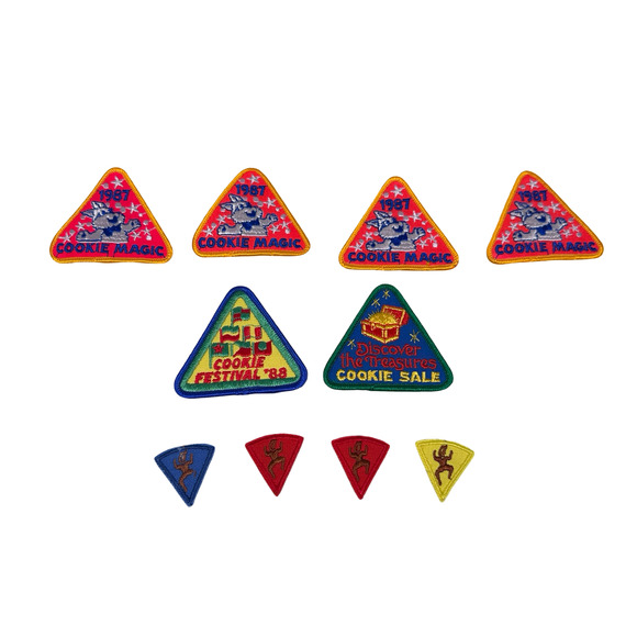 Vintage Girl Scouts Patches Embroidered Collectible Badges Design Lot of 10 - Picture 1 of 4